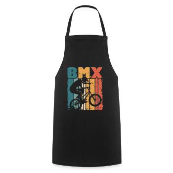 BMX Bike TrickFor BMX Bikers - Cooking Apron - black - Front - AI Model Male 185 dark (185cm)