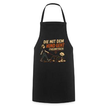 Berner Sennenhund Spruch Hundehalterin Humor - Kochschürze - Schwarz - Vorne - AI Model Male 185 dark (185cm)