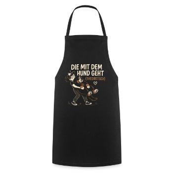 Berner Sennenhund Spruch Hundehalterin Humor - Kochschürze - Schwarz - Vorne - AI Model Male 185 dark (185cm)