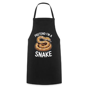 Snake Sayings Funny Snake Gift - Cooking Apron - black - Front - AI Model Male 185 dark (185cm)