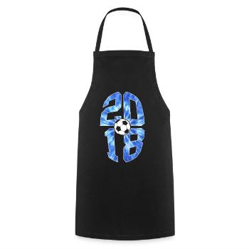 8 ANS DE NAISSANCE 2018 FOOTBALL 8E ANNIVERSAIRE - Tablier de cuisine - noir - Devant - AI Model Male 185 dark (185cm)