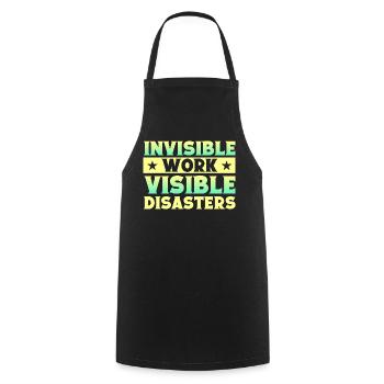 Musical Theatre Invisible Work Theater Gift - Kochschürze - Schwarz - Vorne - AI Model Male 185 dark (185cm)