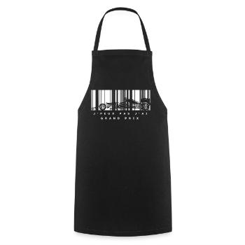 J’ai Grand Prix – Silhouette Auto Noire - Tablier de cuisine - noir - Devant - AI Model Male 185 dark (185cm)