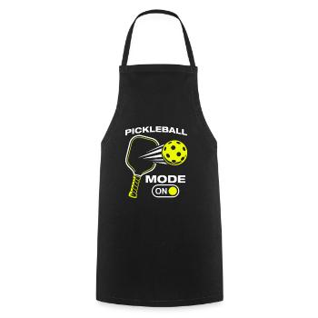 Pickleball Mode on Funny Pickleball Player - Cooking Apron - black - Front - AI Model Male 185 dark (185cm)
