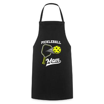Pickleball Mom Funny Pickleball Player - Cooking Apron - black - Front - AI Model Male 185 dark (185cm)