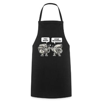 Auto You Suck Stop Whining Tuning Car Mechanic - Cooking Apron - black - Front - AI Model Male 185 dark (185cm)