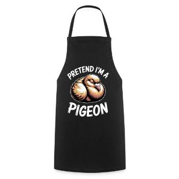 Dove Sayings Birds Funny Doves Gift - Cooking Apron - black - Front - AI Model Male 185 dark (185cm)