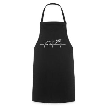 Haie Hai - Kochschürze - Schwarz - Vorne - AI Model Male 185 dark (185cm)