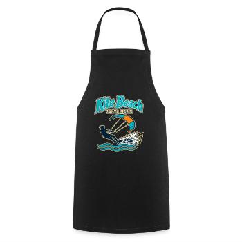 Kitesurf : plage de cerfs-volants de Santa Maria, Sal Cap-Vert - Tablier de cuisine - noir - Devant - AI Model Male 185 dark (185cm)