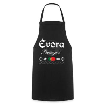 Évora Portugal Streetwear Reise Souvenir - Kochschürze - Schwarz - Vorne - AI Model Male 185 dark (185cm)