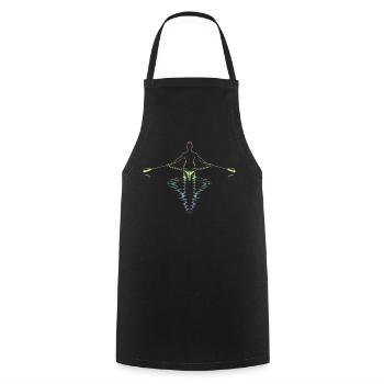 Rowing - Cooking Apron - black - Front - AI Model Male 185 dark (185cm)