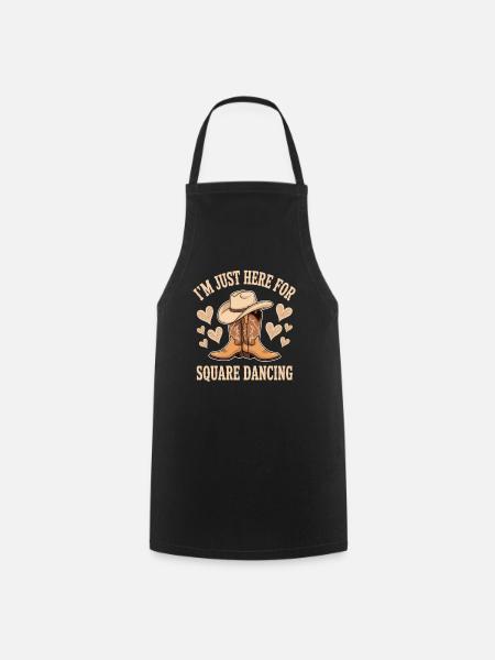 Square Dancing Square Dancer Geschenke - Kochschürze - Schwarz