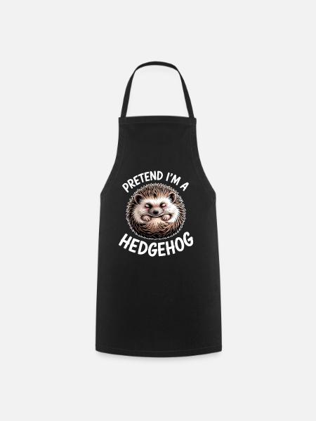 Igel Sprüche Igel Lustiges Igel Geschenk - Kochschürze - Schwarz