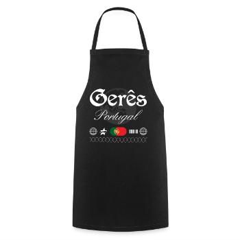 Gerês Portugal Streetwear Reise Souvenir - Kochschürze - Schwarz - Vorne - AI Model Male 185 dark (185cm)