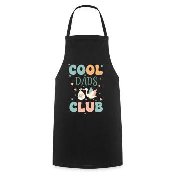 Révélation de sexe Cool Dads Club Baby shower Grossesse - Tablier de cuisine - noir - Devant - AI Model Male 185 dark (185cm)