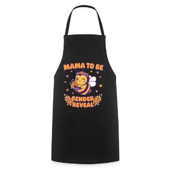 Annonce de la révélation du sexe de la maman pour la baby shower - Tablier de cuisine - noir - Devant - AI Model Male 185 dark (185cm)