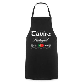 Tavira Portugal Streetwear Reise Souvenir - Kochschürze - Schwarz - Vorne - AI Model Male 185 dark (185cm)