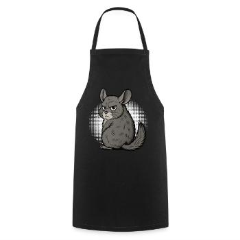 Chinchilla Chinchillas Chinchilla Owner Rodent - Cooking Apron - black - Front - AI Model Male 185 dark (185cm)