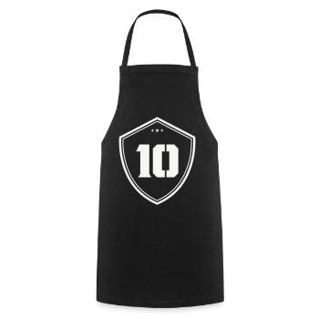 Ten Shield Vintage Logo - Tablier de cuisine - noir - Devant - AI Model Male 185 dark (185cm)
