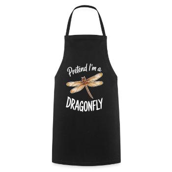 Dictons de libellules Libellules Cadeau des Libellules Drôles - Tablier de cuisine - noir - Devant - AI Model Male 185 dark (185cm)