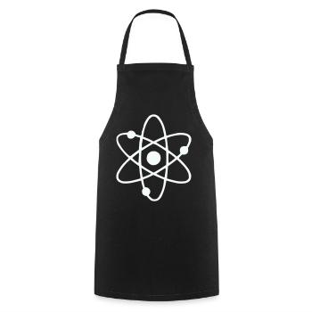 Atom Model Line Art - Cooking Apron - black - Front - AI Model Male 185 dark (185cm)