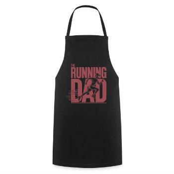 Laufender Papa Le Papa Coureur Chemise - Tablier de cuisine - noir - Devant - AI Model Male 185 dark (185cm)