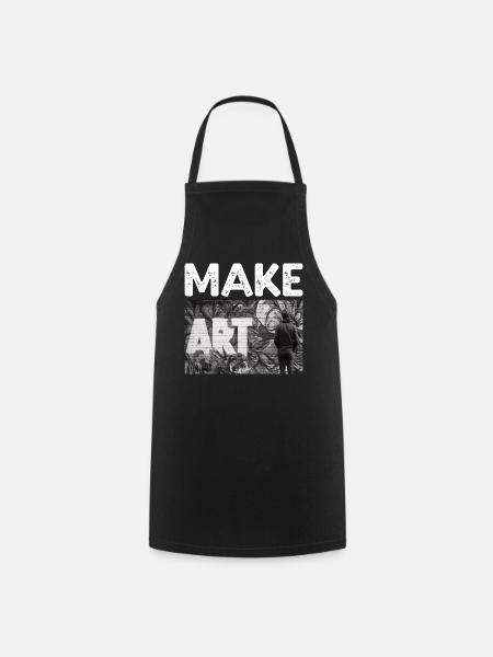 Make Art - Kochschürze - Schwarz