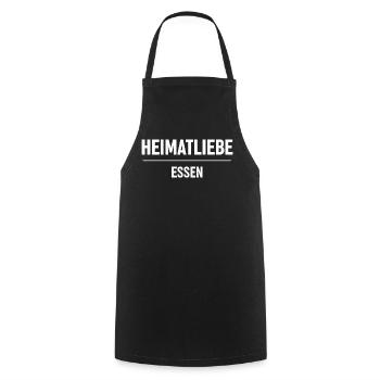 Heimatliebe Essen - Kochschürze - Schwarz - Vorne - AI Model Male 185 dark (185cm)