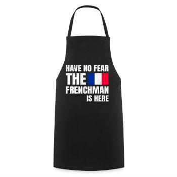 N’aie pas crainte, le Français est là Franzose - Tablier de cuisine - noir - Devant - AI Model Male 185 dark (185cm)