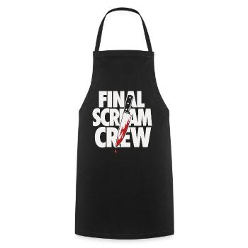 Final Scream Club Horror Design - Cooking Apron - black - Front - AI Model Male 185 dark (185cm)