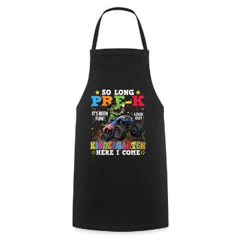So Long Pre-K Look Out Kindergarten Boy - Cooking Apron - black - Front - AI Model Male 185 dark (185cm)