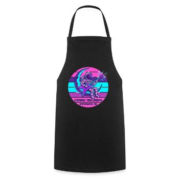 Astronaut Guitar Space Rock Music - Cooking Apron - black - Front - AI Model Male 185 dark (185cm)