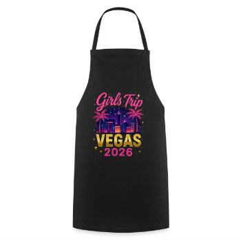 Girls Trip Vegas 2026 - Kochschürze - Schwarz - Vorne - AI Model Male 185 dark (185cm)