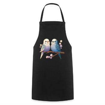 Budgies - Cooking Apron - black - Front - AI Model Male 185 dark (185cm)