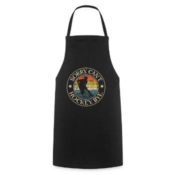 Field Hockey Sorry Can't Games Hockey Bye - Cooking Apron - black - Front - AI Model Male 185 dark (185cm)