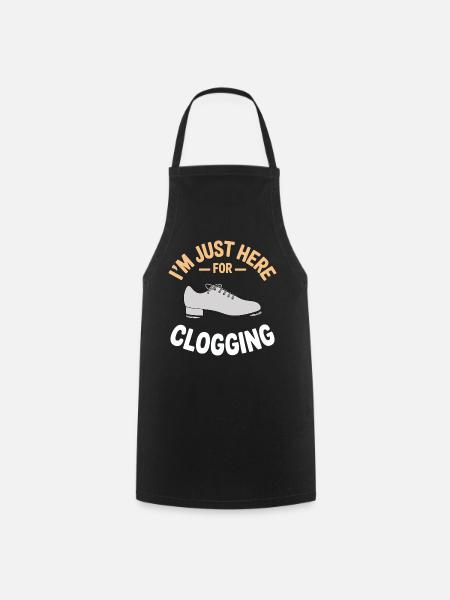Clogging Dance Clogger Stepptanz Geschenk - Kochschürze - Schwarz