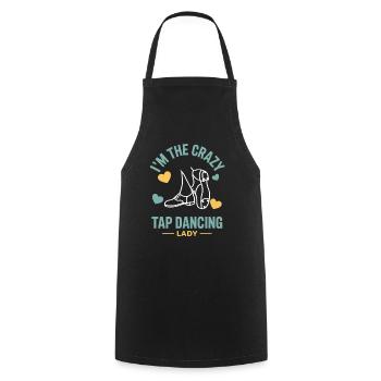Cadeaux de claquettes Tap Dancing Tap Dancer - Tablier de cuisine - noir - Devant - AI Model Male 185 dark (185cm)