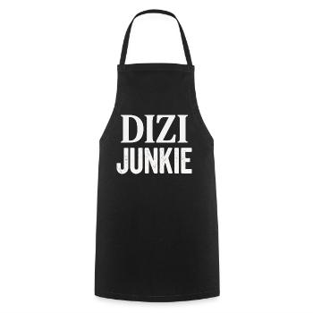 DIZI Junkie Türkisch Türke Türkei Sprüche - Kochschürze - Schwarz - Vorne - AI Model Male 185 dark (185cm)