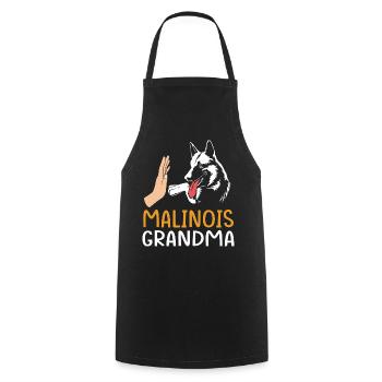 Belgian Malinois - Cooking Apron - black - Front - AI Model Male 185 dark (185cm)