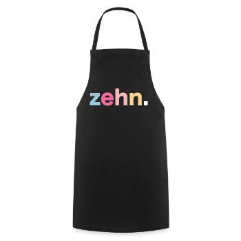 10. Geburtstag Retro Geschenk - Kochschürze - Schwarz - Vorne - AI Model Male 185 dark (185cm)