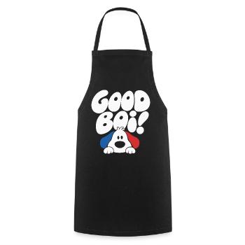 Good Boy Dog Rétro Design - Tablier de cuisine - noir - Devant - AI Model Male 185 dark (185cm)