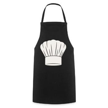 Chapeau de chef - Chef cuisine Gastronomie Chef - Tablier de cuisine - noir - Devant - AI Model Male 185 dark (185cm)