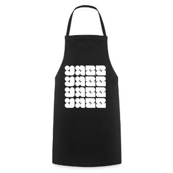 Logo de la musique jazz moderne - Tablier de cuisine - noir - Devant - AI Model Male 185 dark (185cm)