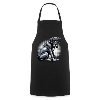 Great Dane Great Dane Owner Great Dane Fan - Cooking Apron - black - Front - AI Model Male 185 dark (185cm)