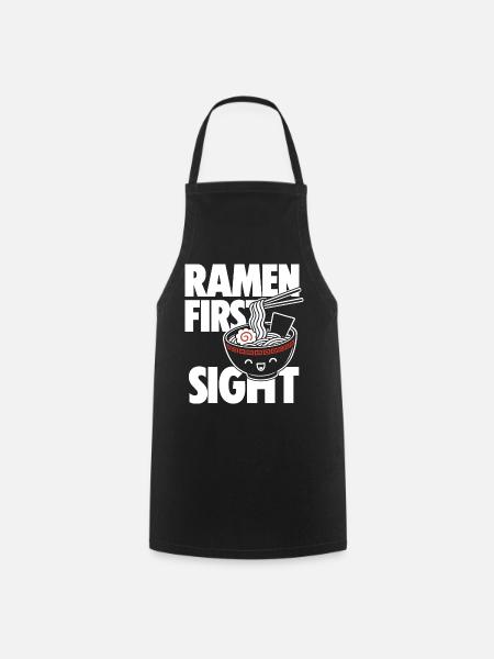 Ramen First Kawaii Noodle Lover Design - Kochschürze - Schwarz