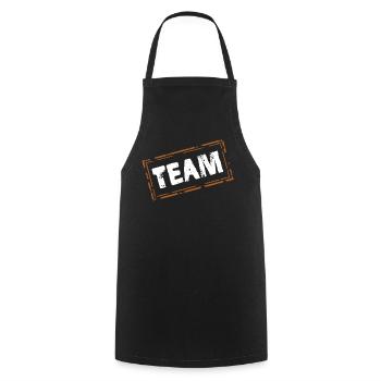 Équipe - Tablier de cuisine - noir - Devant - AI Model Male 185 dark (185cm)