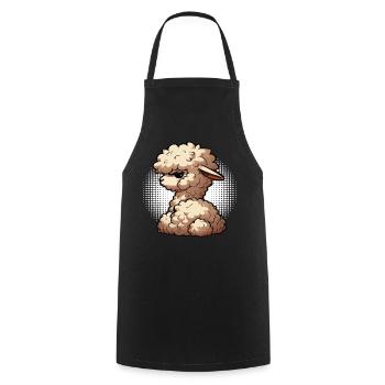 alpaca llama owner alpaca llamas llamas llamas - Cooking Apron - black - Front - AI Model Male 185 dark (185cm)