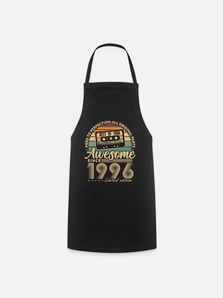 1996 Jahrgang Vintage Geburtstageschenk Retro - Kochschürze - Schwarz