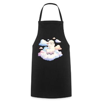 Agneau nuage dans la lumière du rêve - Tablier de cuisine - noir - Devant - AI Model Male 185 dark (185cm)