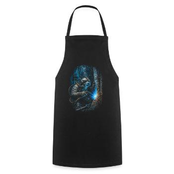 Underwater Welder Underwater Welder - Cooking Apron - black - Front - AI Model Male 185 dark (185cm)